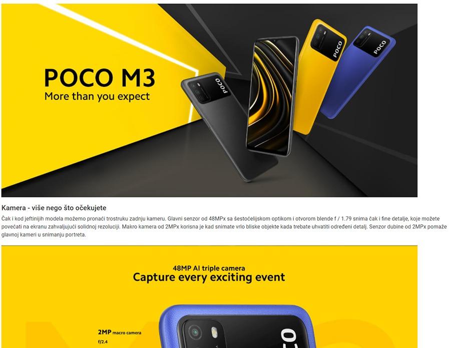 Xiaomi Poco M3 4GB 128GB Poco Yellow