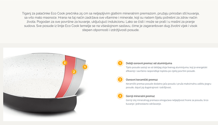 RosMarino Eco Cook 25 cm