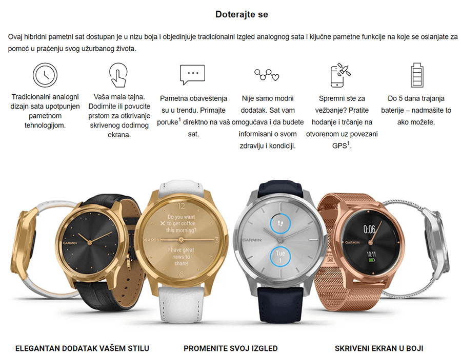 Garmin Vivomove Luxe (Silver-Black)