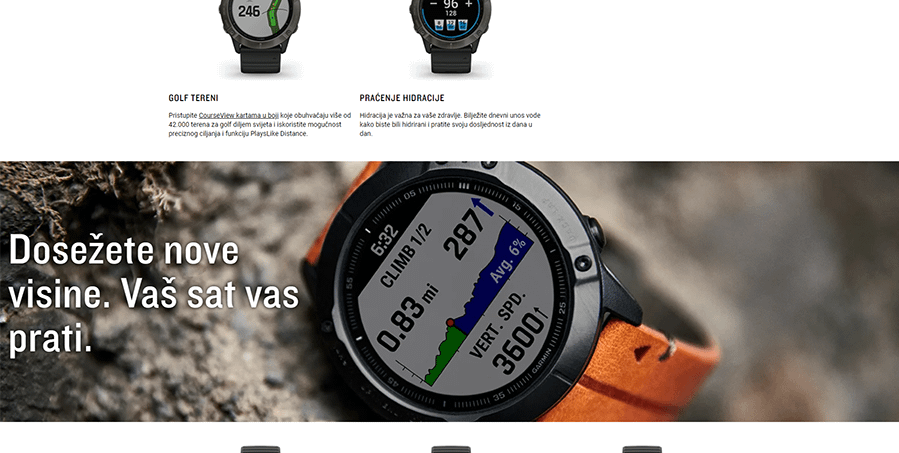 Garmin Fenix 6X Sapphire (Crno-Siva)