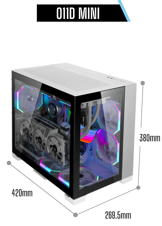 Lian Li 011 DYNAMIC MINI (Snow Edition)