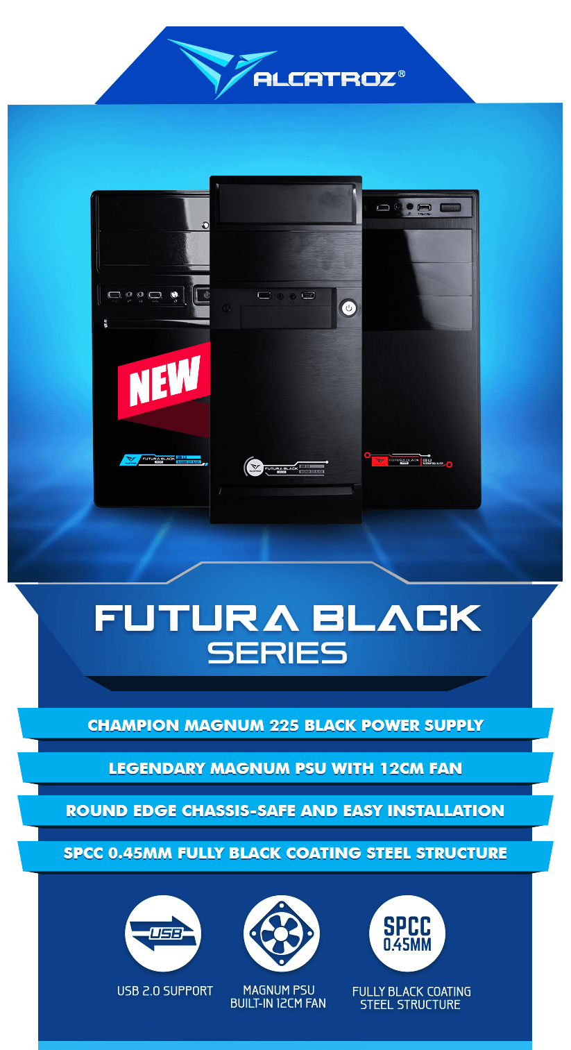 PowerLogic FUTURA BLACK N1000 Black