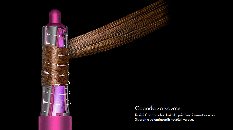 Dyson Airwrap Complete (nikel/fuchsia) short