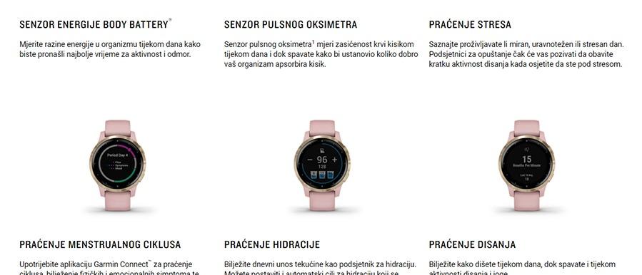 Garmin Vivoactive 4S Dust Rose / Light Gold