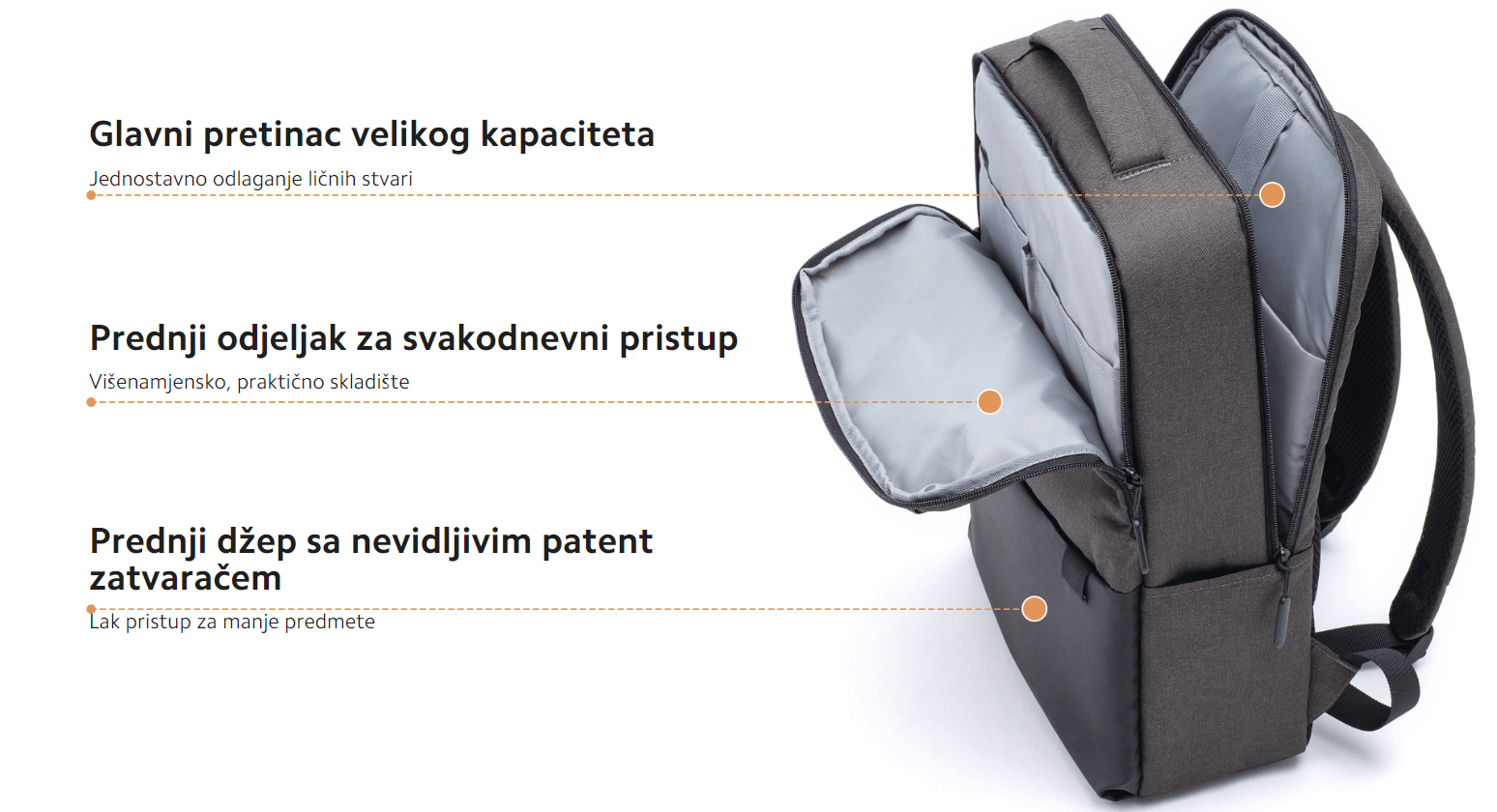 Xiaomi Commuter Backpack (Light Gray)