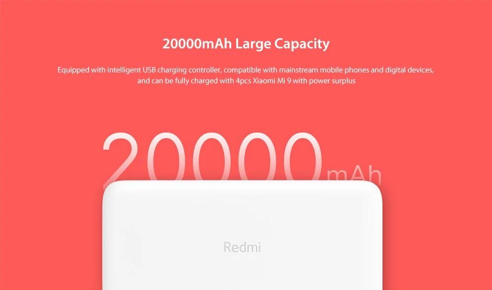 Xiaomi Redmi 20000mAh 18W Fast Charge PB Black