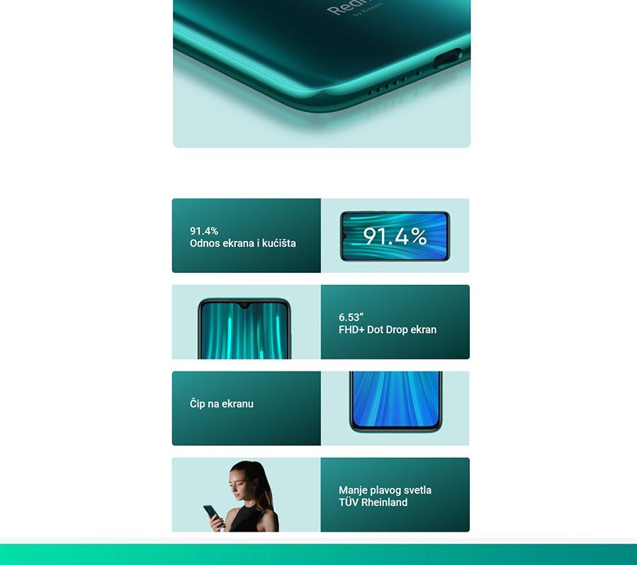 Xiaomi REDMI Note 8 PRO 6GB 128GB Forest Green