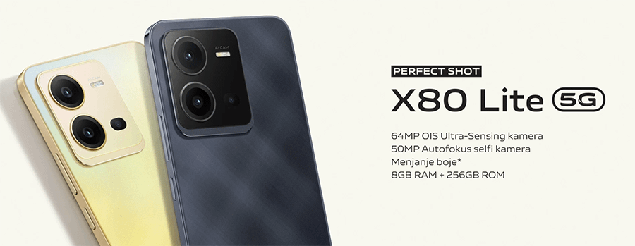 Vivo X80 Lite 8GB 256GB (Diamond Black)