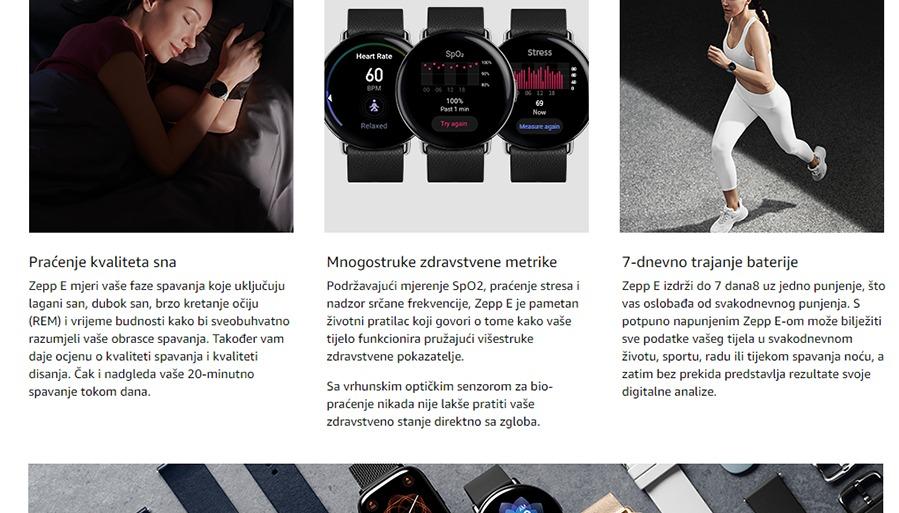 Xiaomi Zepp E (round) - Polar night black