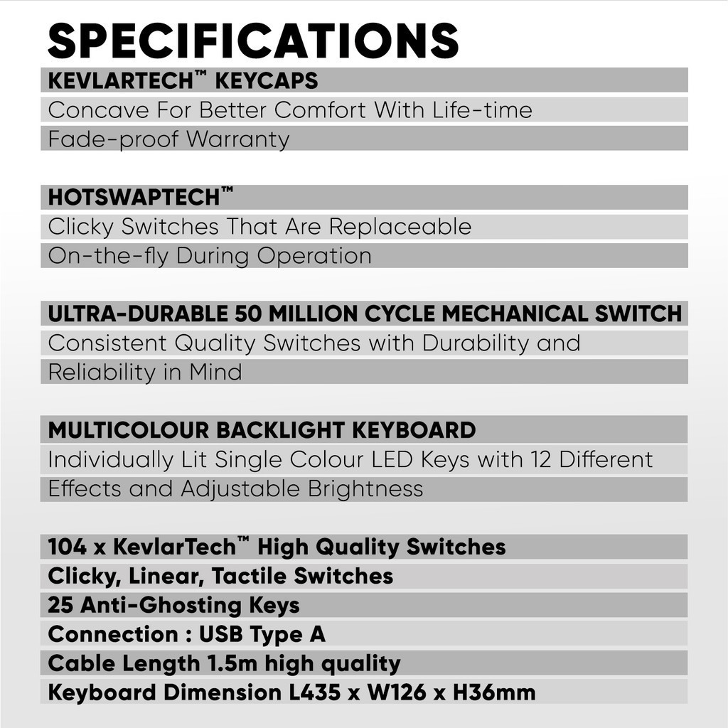 Armaggeddo MKA 7C BLACK (Clicky)