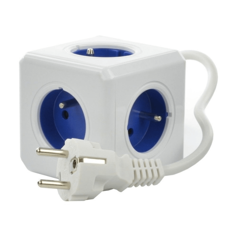 Allocacoc PowerCube Extended 1,5 m - blue